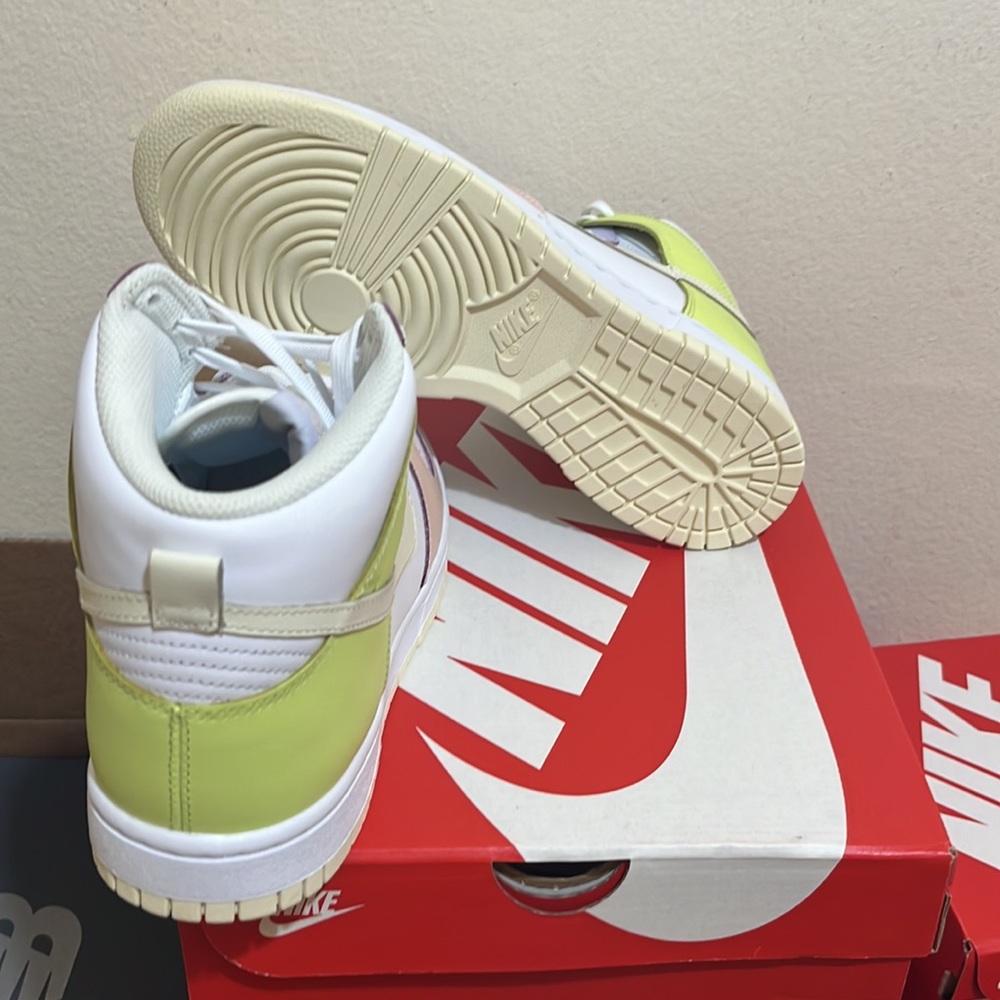 Nike dunk High Womens white/cashmere lemon twist - Picture 4 of 5